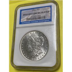 1886 BU NGC Morgan Silver Dollar