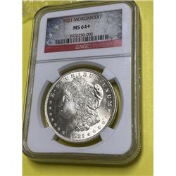 1921 MS 64 + NGC Morgan Dollar