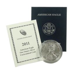 2011 W Burnished US Silver Eagle