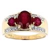 Image 1 : 2.15 tcw. Ruby and Diamond Ring in 10k YG