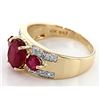Image 2 : 2.15 tcw. Ruby and Diamond Ring in 10k YG