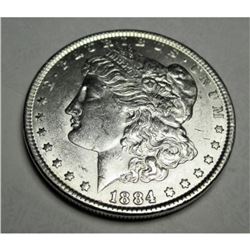 1884 P BU Grade Morgan Silver Dollar