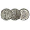 Image 1 : Starter Set of 90% Half Dollars - Ken-Walk-Frank