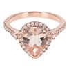 Image 1 : SPECIAL 3.5 tcw. Morganite and Diamond Ring 14k