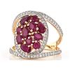 Image 2 : 2.75 tcw. Ruby and Diamond Ring 14k YG Ring
