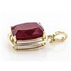 Image 2 : 13 ct. HUGE Ruby Pendant set in 10k YG