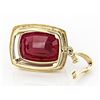 Image 3 : 13 ct. HUGE Ruby Pendant set in 10k YG