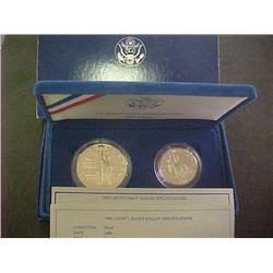 1986 SOL 2 pc. Silver Commem.