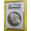 Image 1 : 1878 - 8 tf MS 62 ANACS Morgan Silver Dollar