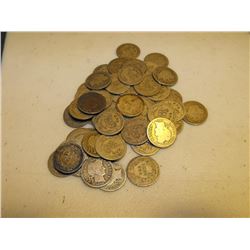 Lot of (50) Barber Dimes - Circulated