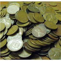 Lot of (500) Wheat Back Lincoln Cents