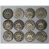 Image 1 : (12) Sheild Nickels - Mixed Dates