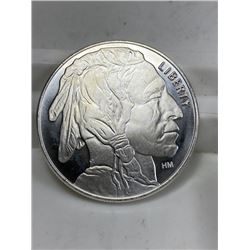 1 oz Silver Buffalo Design Round