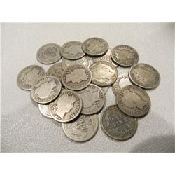 Lot of 20 Barber Dimes