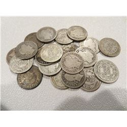 Lot of 20 Barber Dimes g-vg