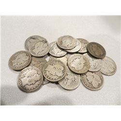 Lot of 20 Barber Quarters
