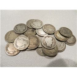 Lot of 20 Barber Dimes