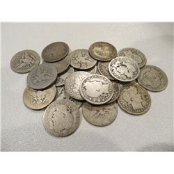 Lot of 20 Barber Quarters