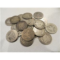 Lot of 20 Barber Quarters