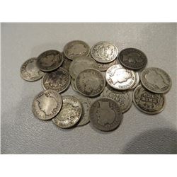 Lot of 20 Barber Dimes