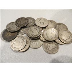 Lot of 20 Barber Quarters