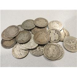 Lot of 20 Barber Quarters