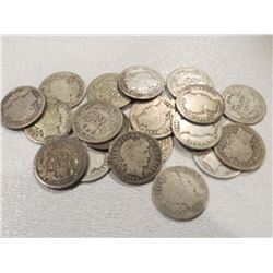 Lot of 20 Barber Dimes