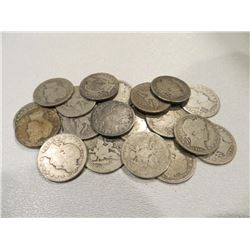 Lot of 20 Barber Quarters