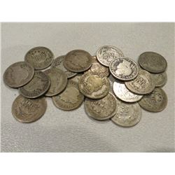 Lot of 20 Barber Dimes