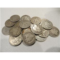 Lot of 20 Barber Quarters