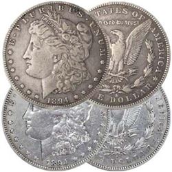 1894-O & S Morgan Silver Dollar Pair VF-Key Date