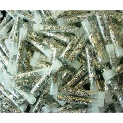 Lot of (50) Silver Flakes in Vials- Non Bullion