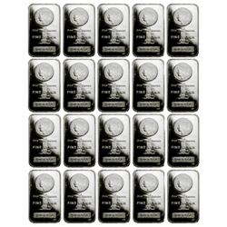 (20) Morgan Design Silver 1 oz Bars