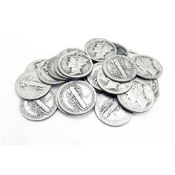 (20) Mercury Dimes - 90% Silver