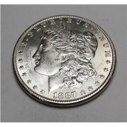 1887 P BU Morgan Silver Dollar