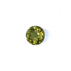 4.55 ct green tourmaline round cut