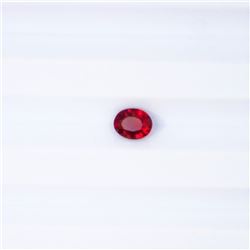 0.55 ct ruby oval cut