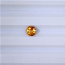 0.90 ct yellow tourmaline round cut