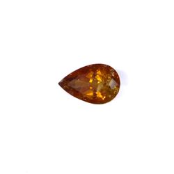 6.13 ct yellow tourmaline pear cut