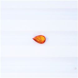 0.48 ct natural ceylon orange sapphire pear cut