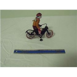 Tin Toy Motorcycle and Rider