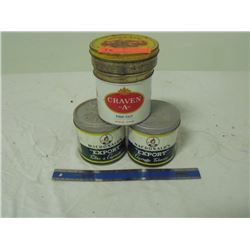 4 Tobacco Tins