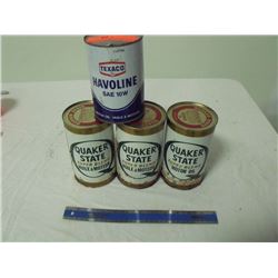 4 Oil Tins