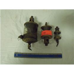3 Brass Engine Oilers