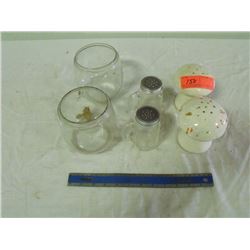 2 Lantern Globes,Shakers