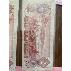 3 Ungraded $2.00 Bills
