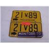 Image 1 : Manitoba Lic plates