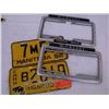 Image 1 : License plates and frames