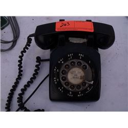 Rotary dial desk phone