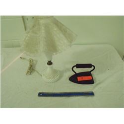 White Milkglass Lamp/Shade